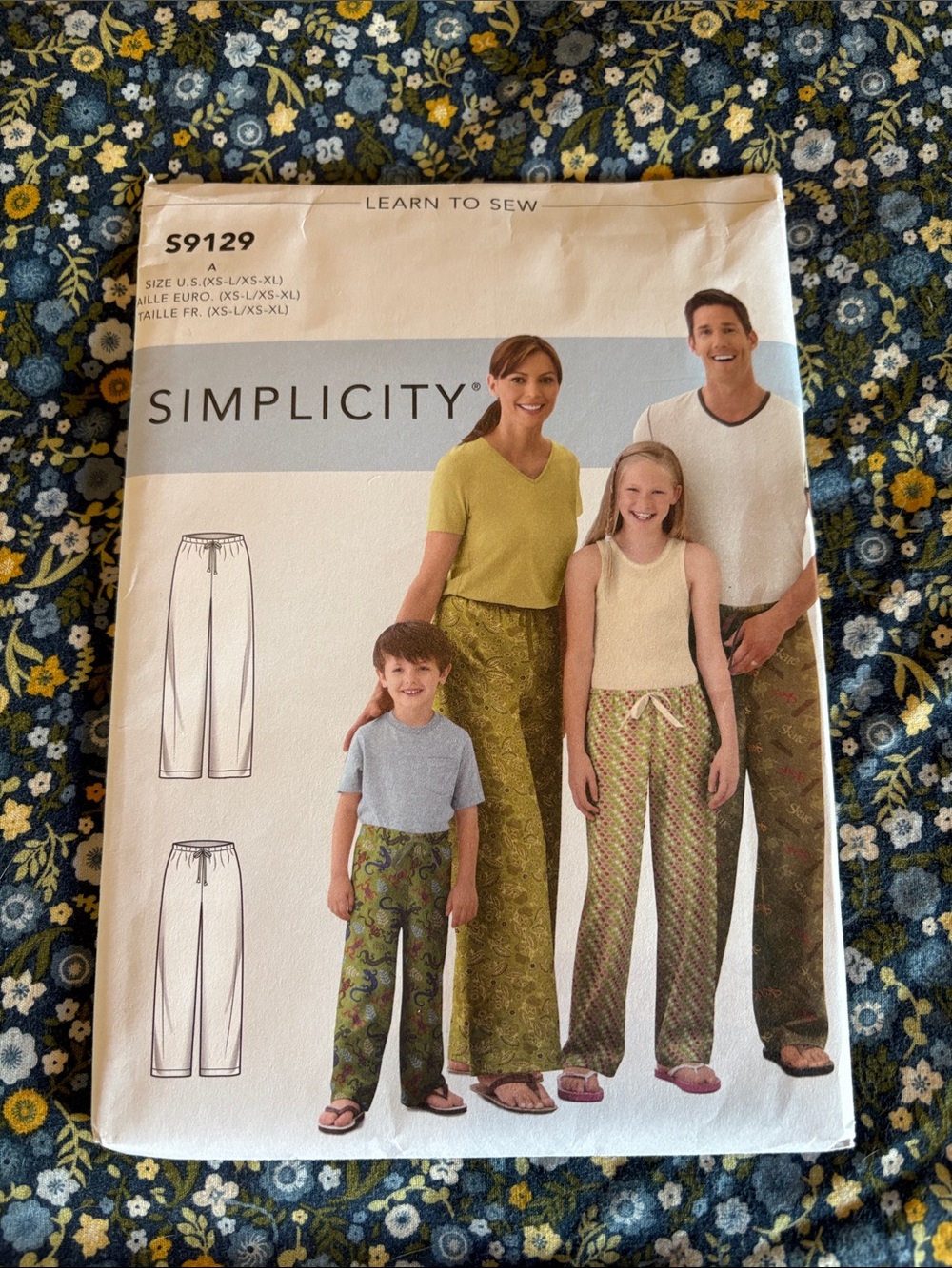 Simplicity S9129 Pajama Pants Sewing Pattern